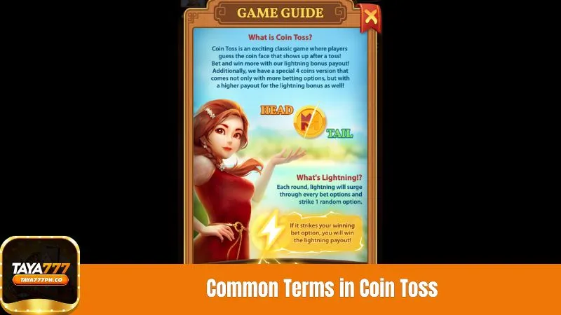 Common Terms in Coin Toss