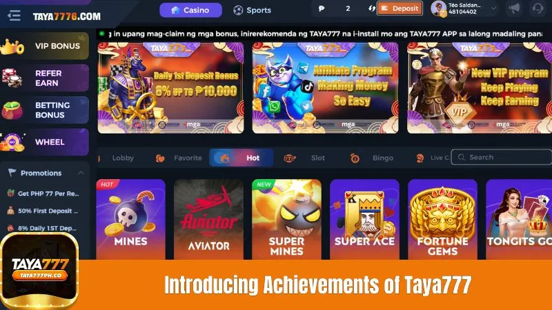 Introducing Achievements of Taya777