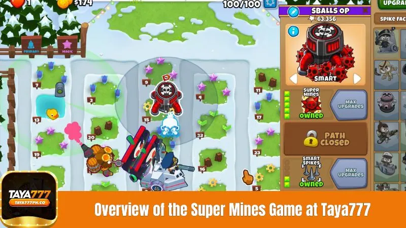 Overview of the Super Mines Game at Taya777