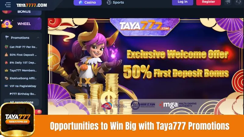 Opportunities to Win Big with Taya777 Promotions