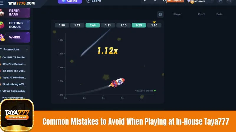 Common Mistakes to Avoid When Playing at In-House Taya777