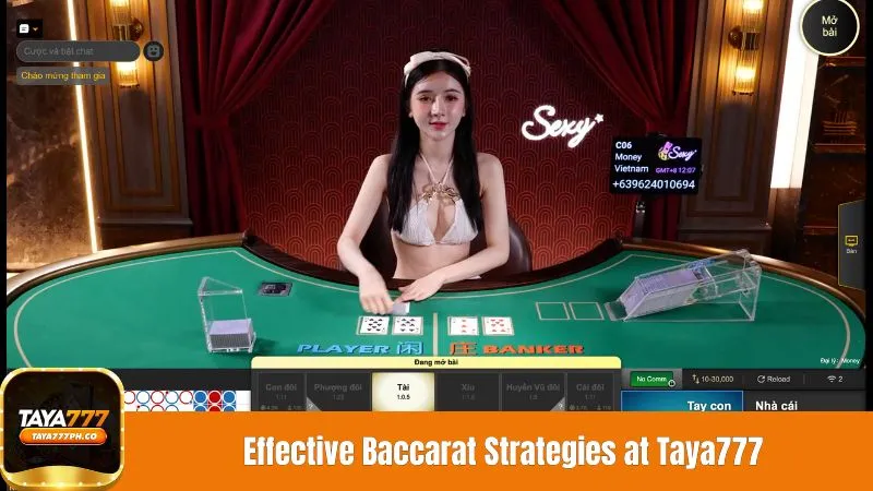 Effective Baccarat Strategies at Taya777