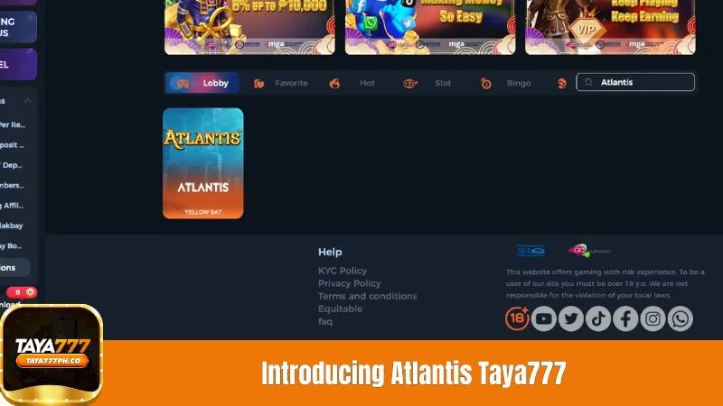 Introducing Atlantis Taya777