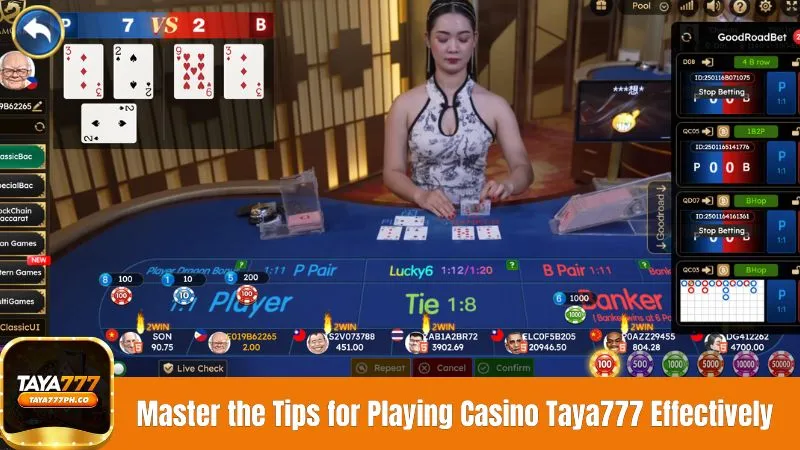 Master the Tips for Playing Live Casino Taya777 Effectively